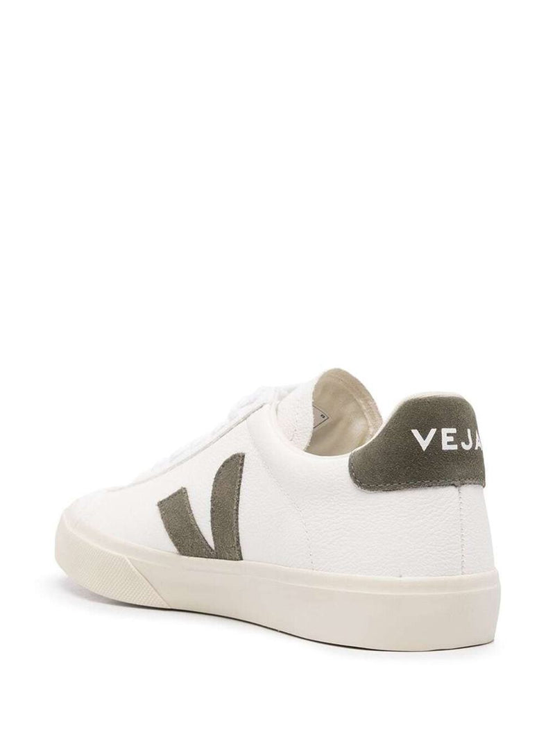 White 'Campo' Sneaker With Side Logos In Vegan Leather Man