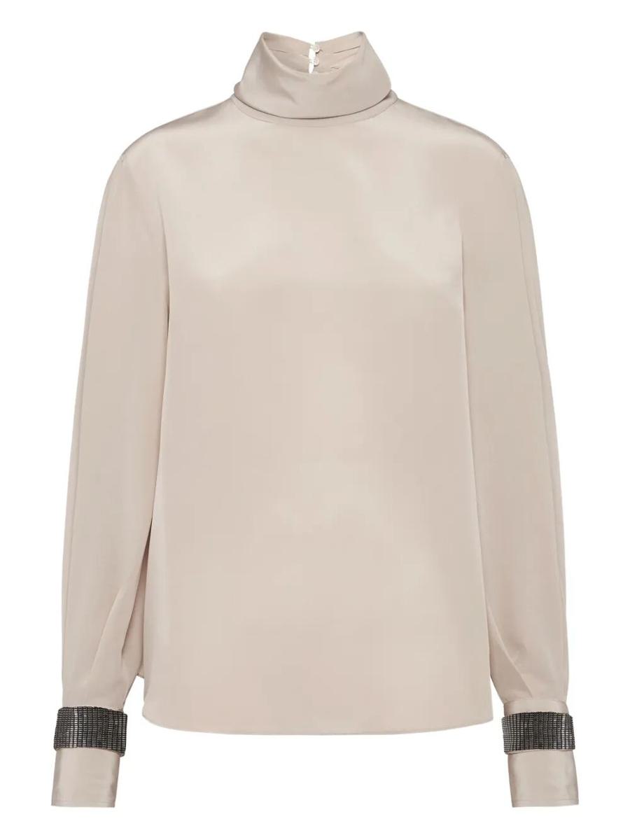 Brunello Cucinelli Turtle Neck Blouse Clothing