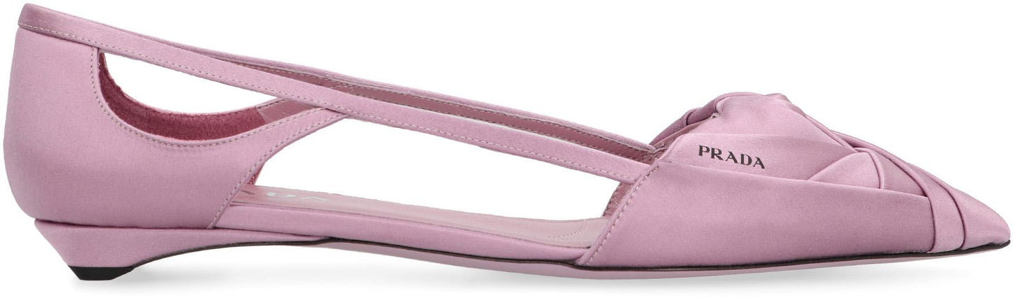 Prada Satin Ballet Flats