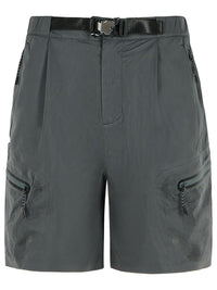 Alpha Industries Grey Polyester Bermuda Shorts