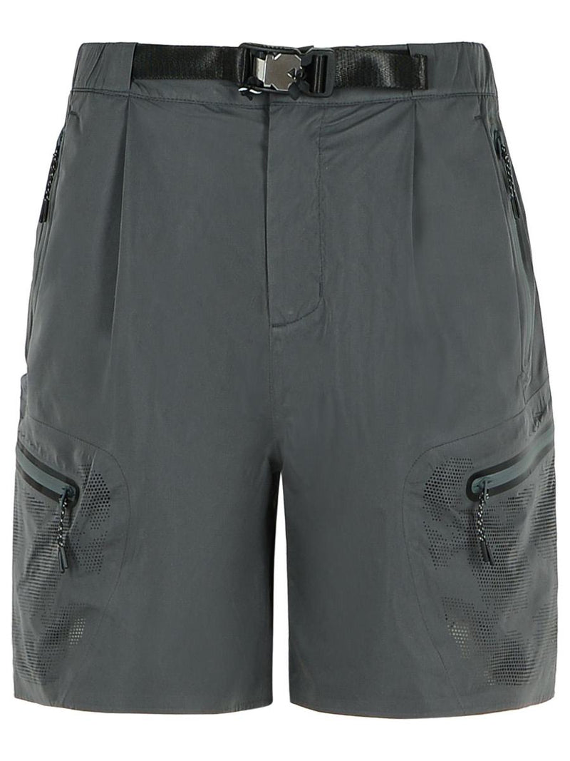 Alpha Industries Grey Polyester Bermuda Shorts