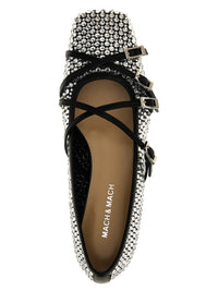 Mach & Mach 'Crystal Net' Ballet Flats
