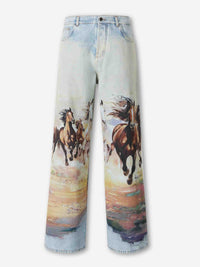 Amiri Horse Wide Leg Jeans