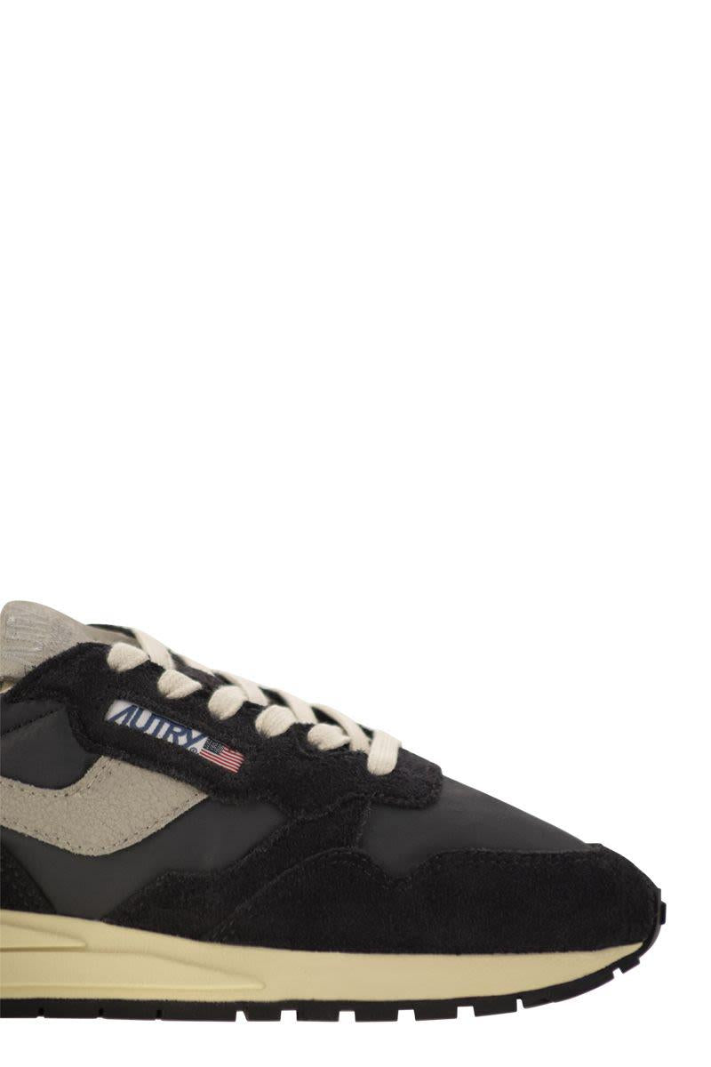 Autry Reelwind - Suede And Technical Textile Trainer