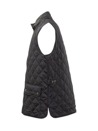 Barbour Barbour Black Quilted Vest With Pockets