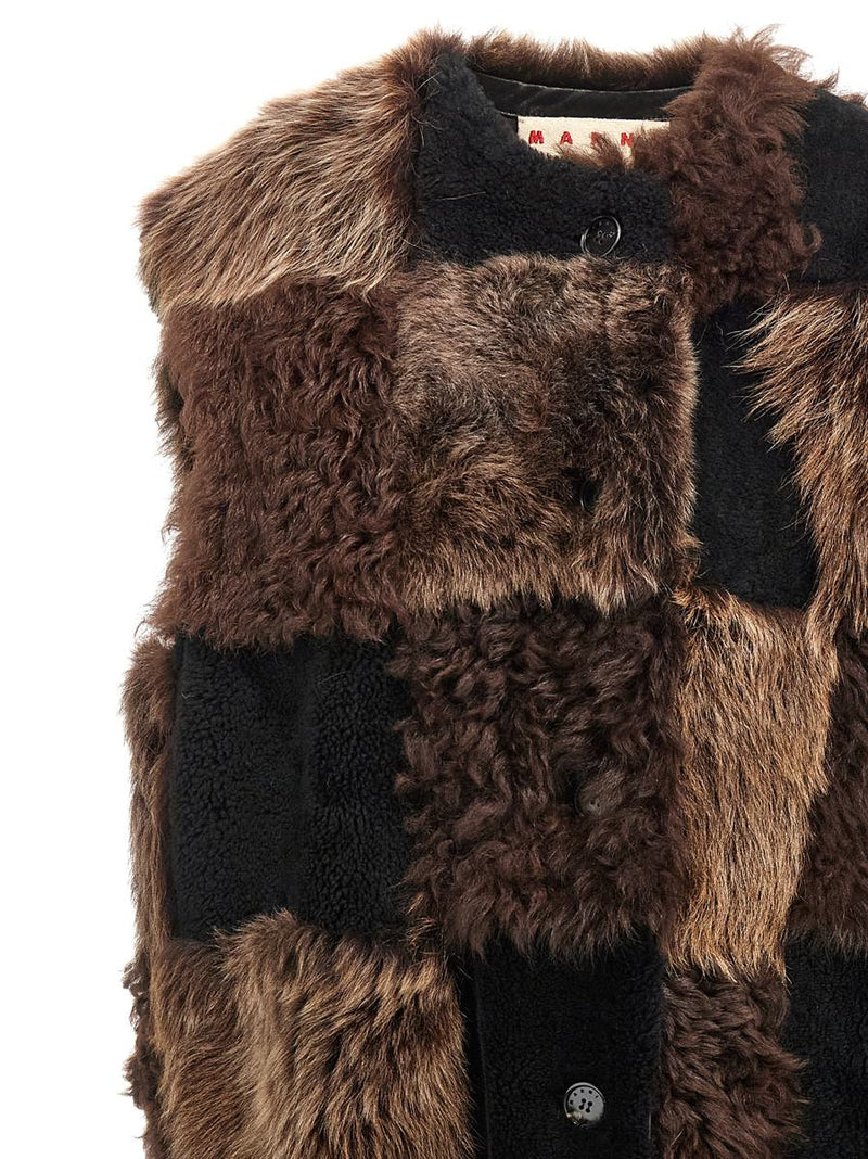 Marni Long Shearling Vest