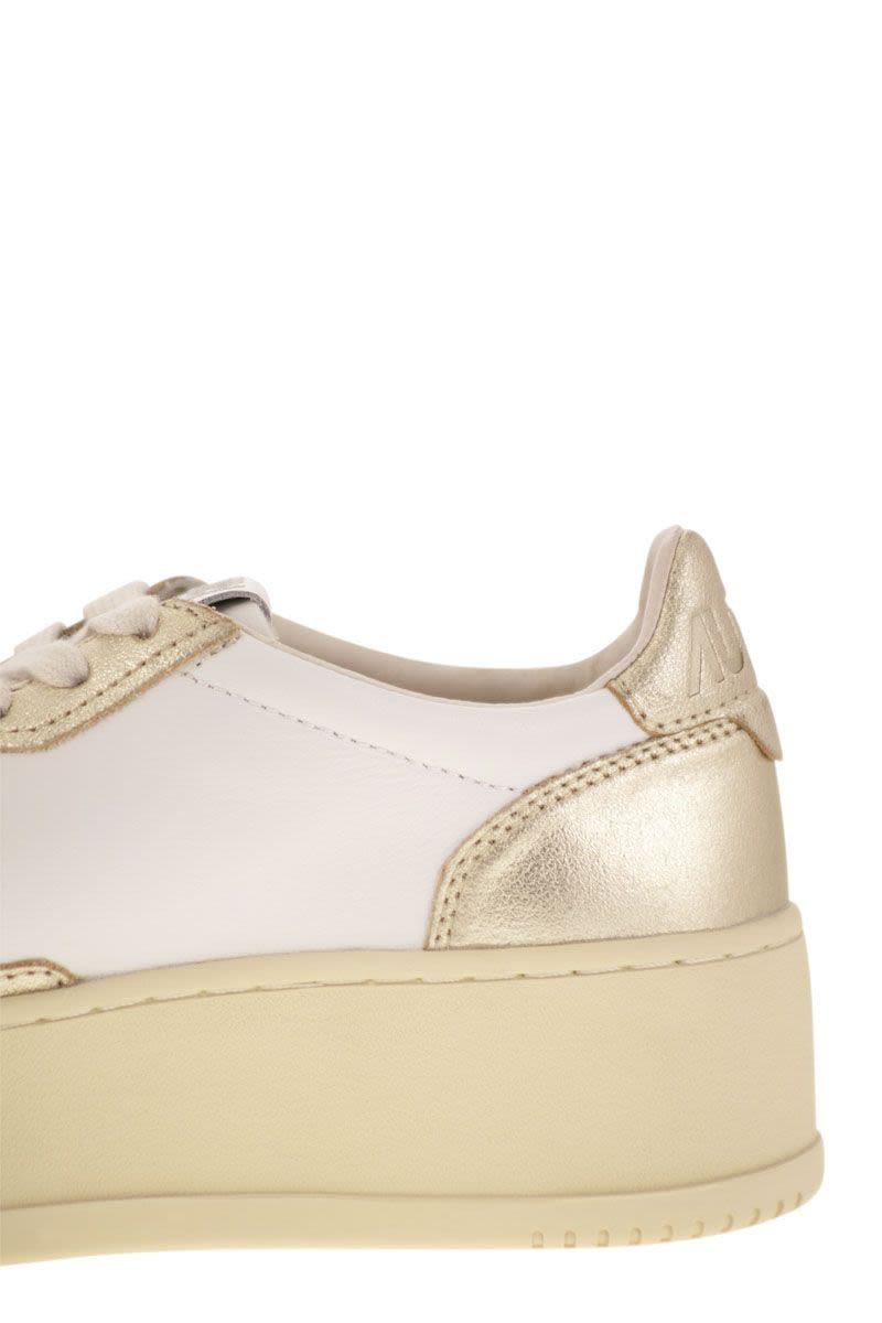 Autry Medalist Platform - Leather Trainers