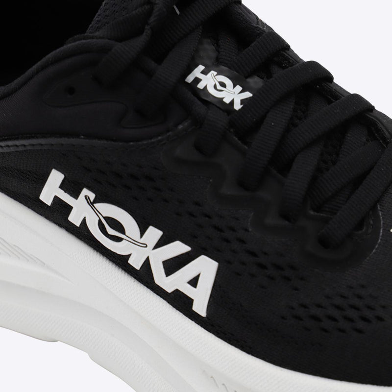 Hoka White And Black Bondi 9 Sneakers