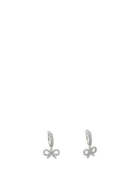 Self-Portrait Hoop Earrings With Bow