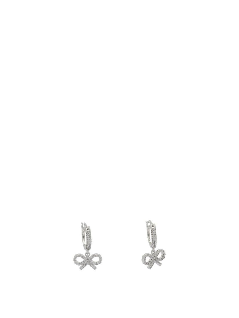 Self-Portrait Hoop Earrings With Bow