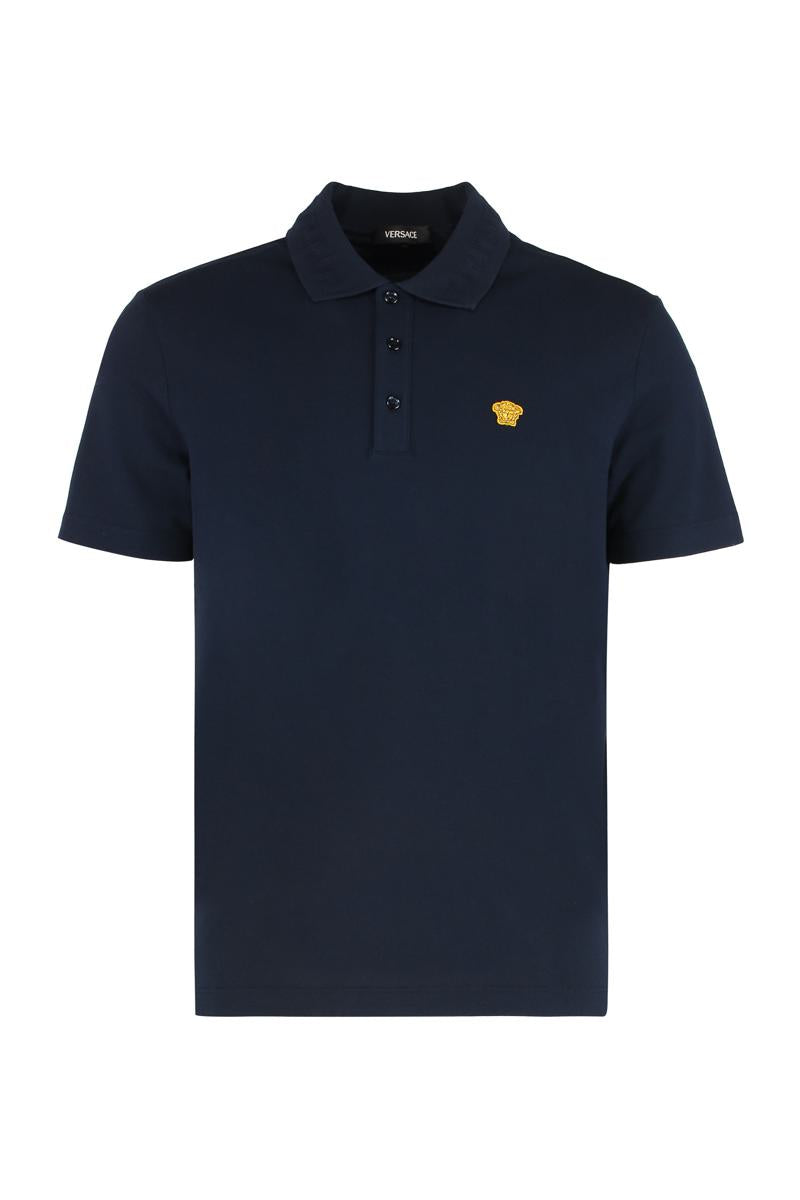 Versace Embroidered Polo Medusa
