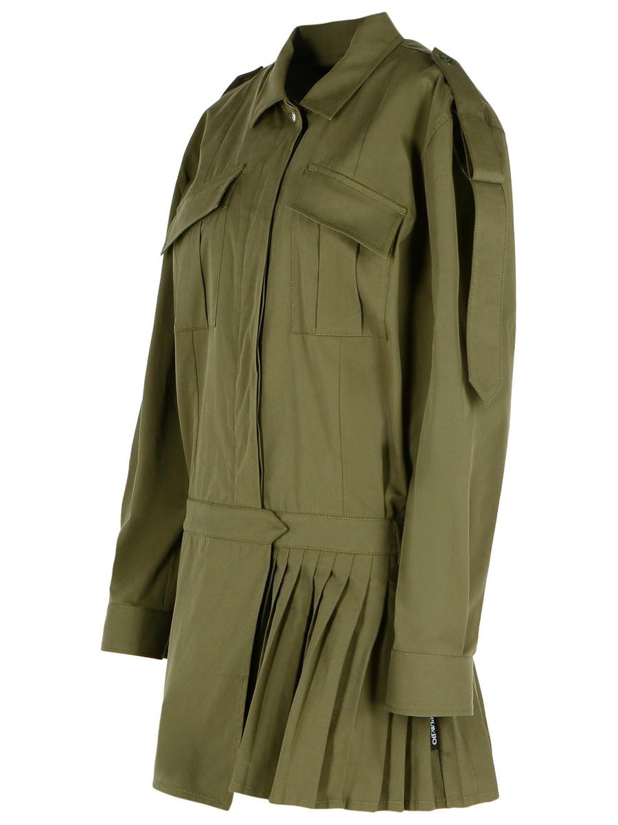 Off-White 'Savannah' Green Cotton Dress