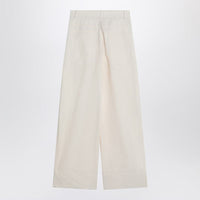 Mkdt Studio Wide Écru Trousers In