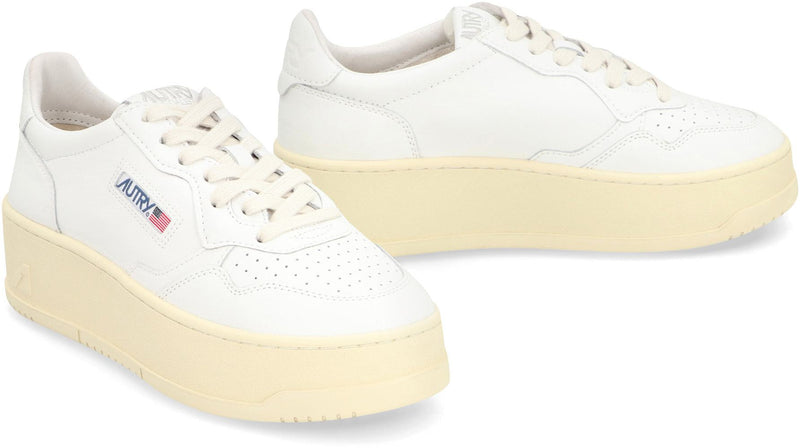 Autry Medalist Leather Platform Sneakers