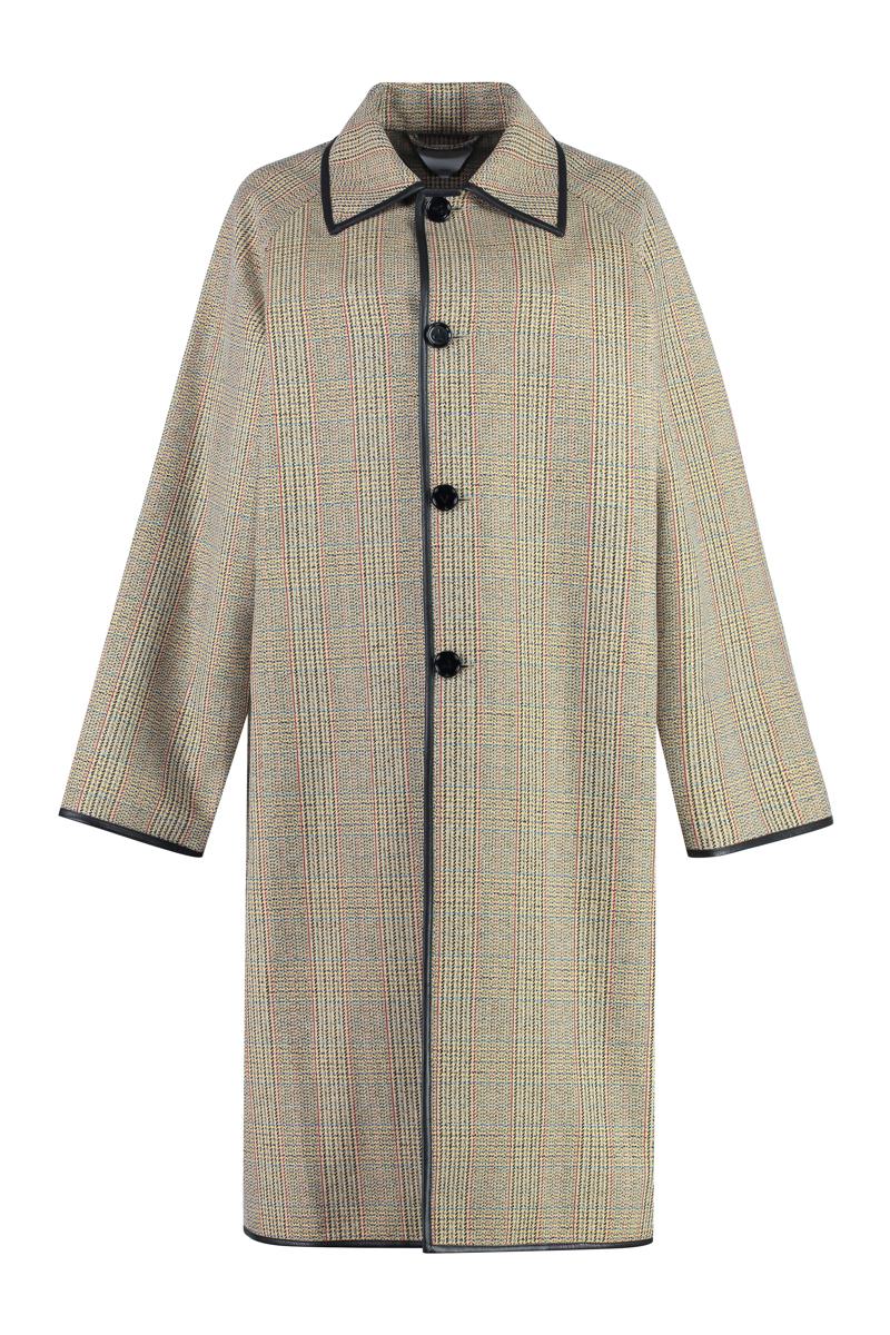Bottega Veneta Prince-Of-Wales Wool Coat