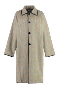 Bottega Veneta Prince-Of-Wales Wool Coat