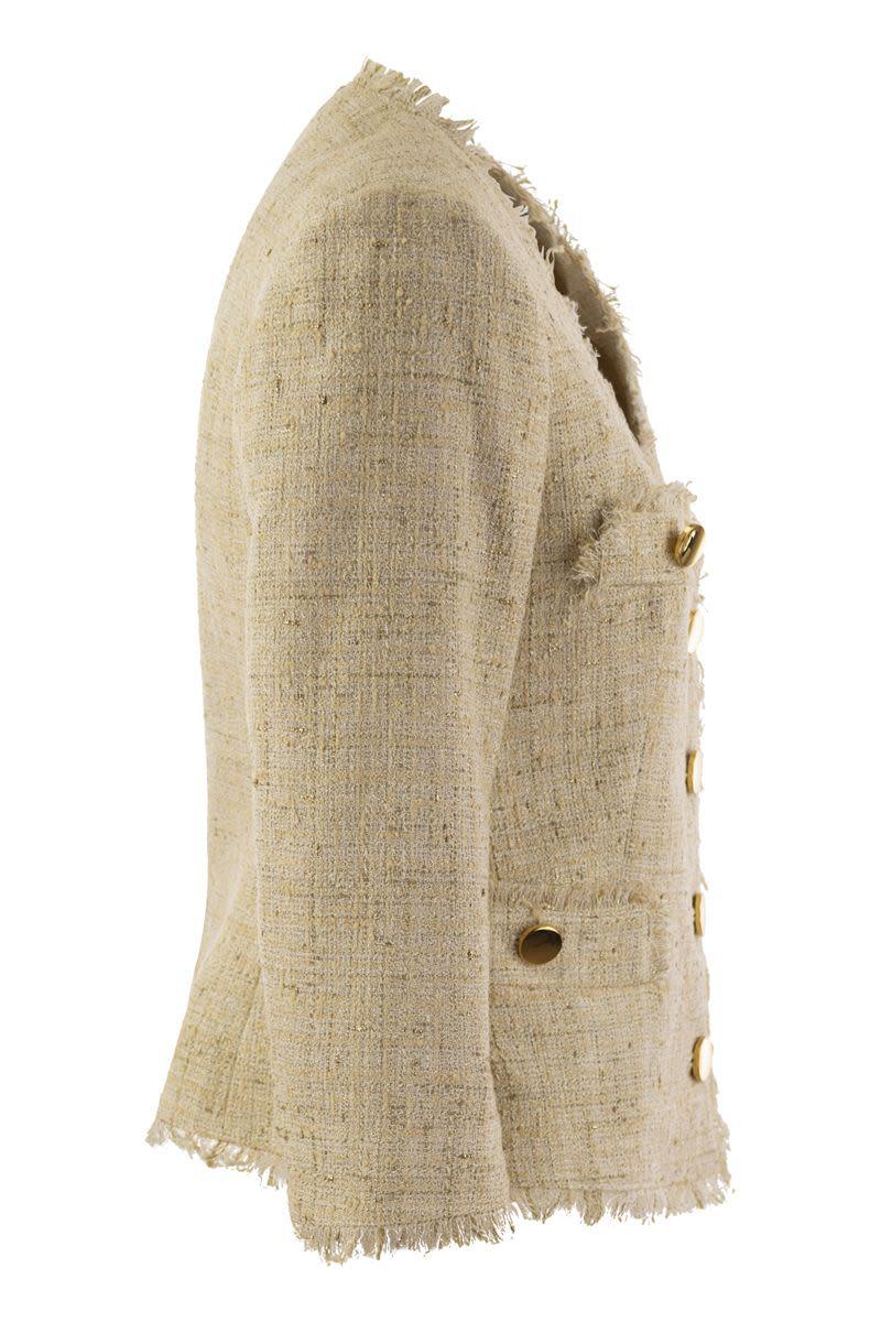 Tagliatore Dharma - Papyrus-Effect Jacket