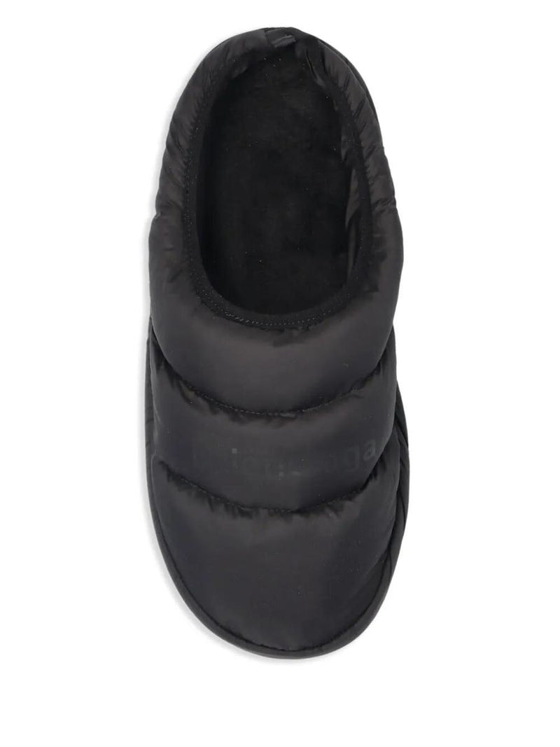 Balenciaga Polyamide And Fleece Alaska Slipper Shoes