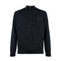 Ralph Lauren Cotton Sweater With Zipper Hunter Navy