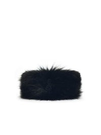 Ruslan Baginskiy 'Pillbox' Black Faux Fur Hat