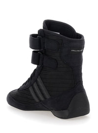 'Rasant' Black Sneakers With Strap Closure And Logo Detail On The Side In Tech Fabric Woman