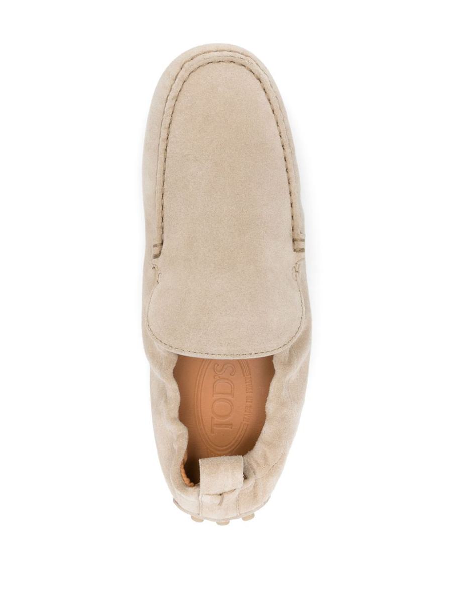 Tod'S Gommino Curled Suede Loafers Shoes
