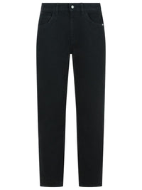Amish 'David' Black Cotton Jeans