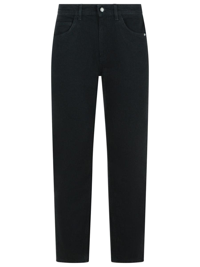 Amish 'David' Black Cotton Jeans