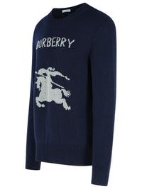 Burberry 'Snowdonia' Wool And Navy Cashmere Sweater