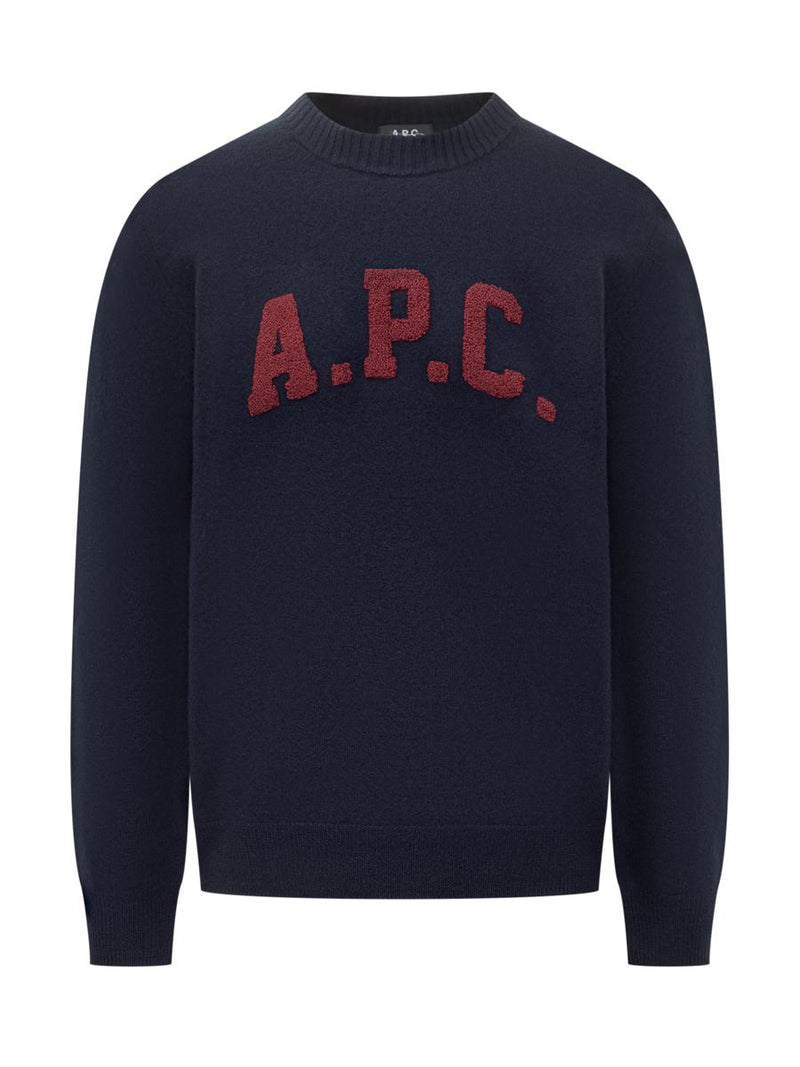 A.P.C. A.P.C. Wool Sweater With Embossed Logo