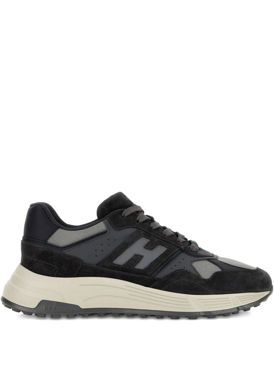 Hogan Suede And Smooth Leather Hyperlight Sneakers With Technical Fabric Inserts Shoes