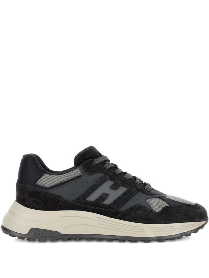 Hogan Suede And Smooth Leather Hyperlight Sneakers With Technical Fabric Inserts Shoes