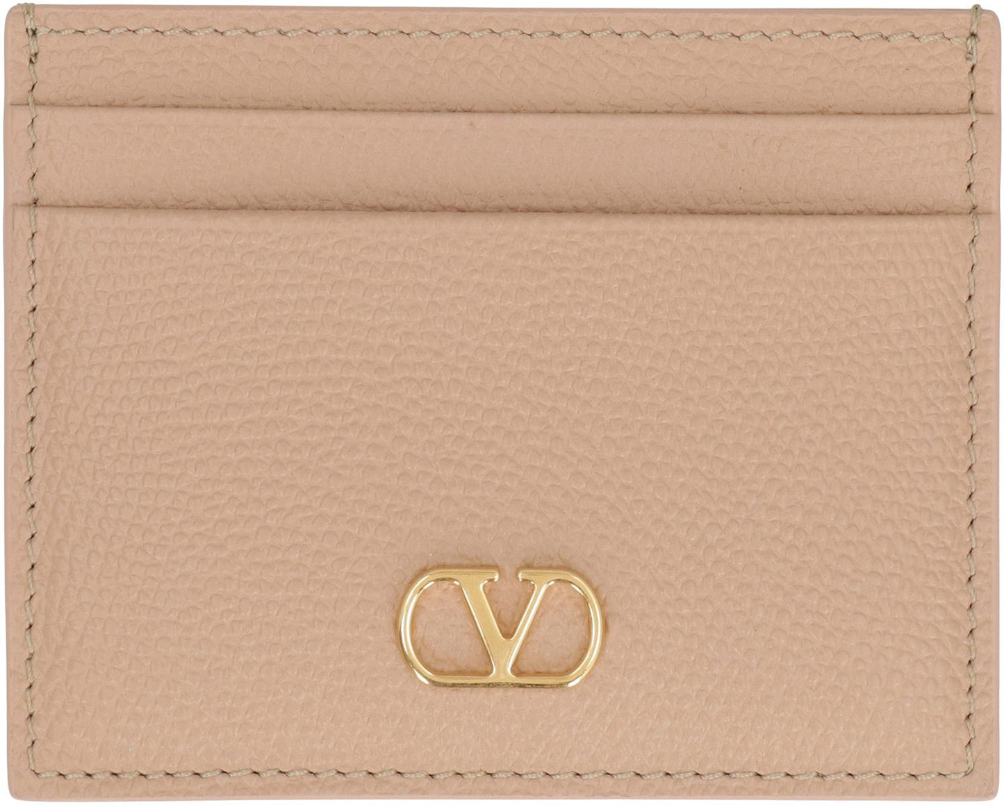 Valentino Garavani Vlogo Signature Leather Card Holder