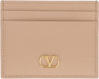 Valentino Garavani Vlogo Signature Leather Card Holder