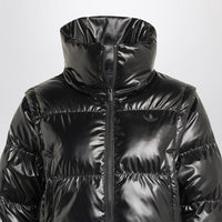 Adidas Originals Shiny Convertible Cropped Puffer Jacket