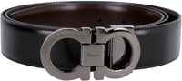 Salvatore Ferragamo Gancini Reversible Leather Belt