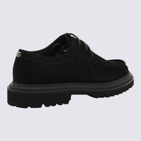 Dolce & Gabbana Black Leather Lace Up Shoes