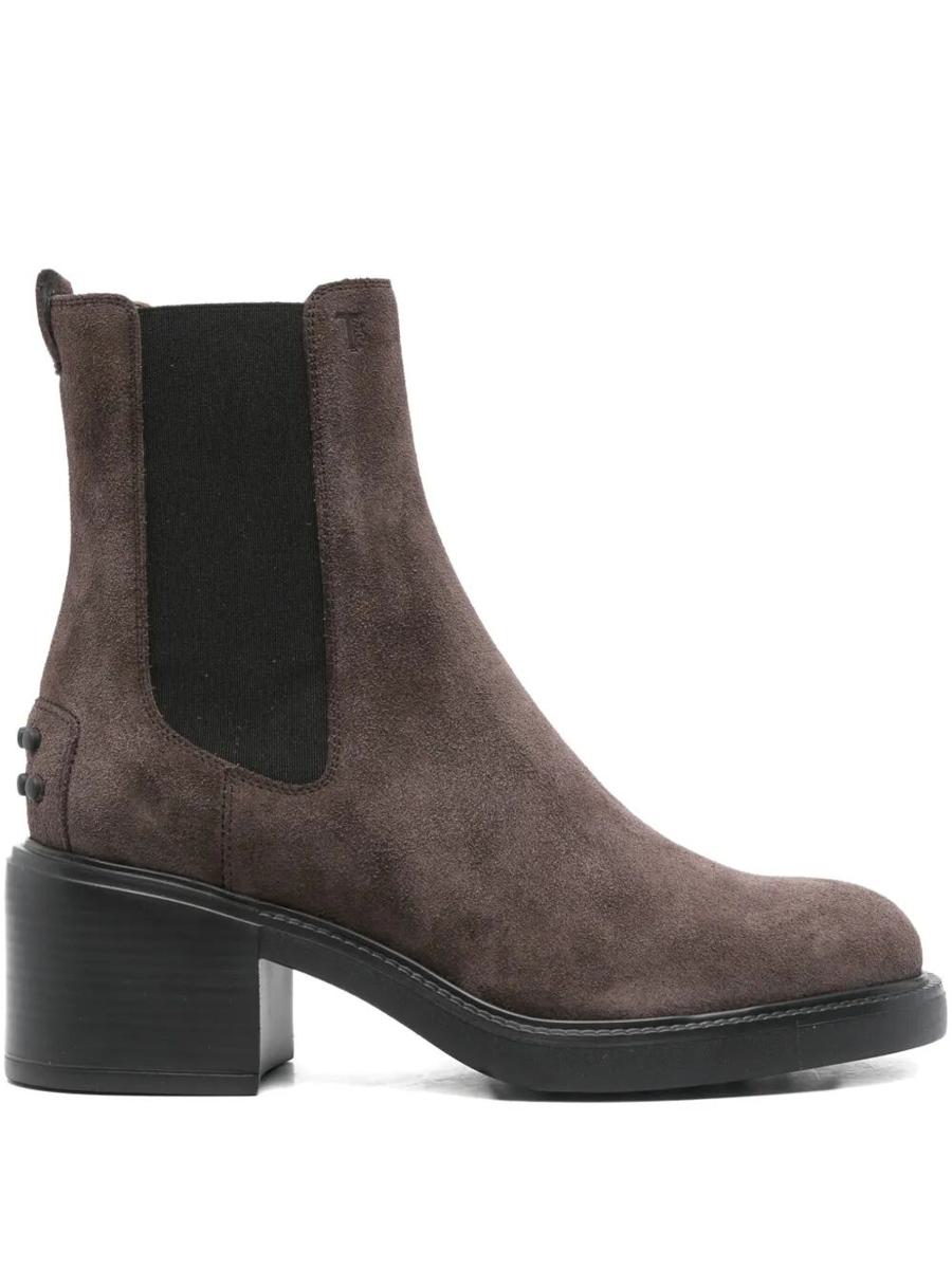 Tod'S Suede Ankle Boots Shoes