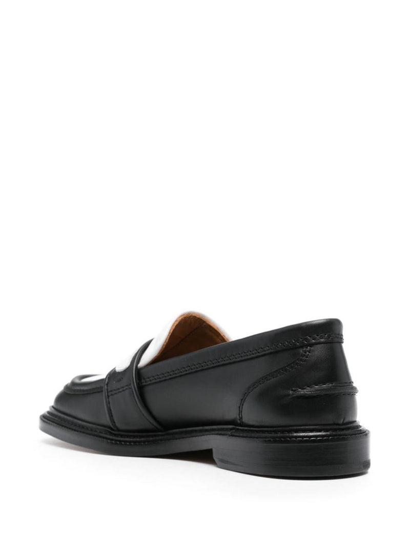 Maison Kitsuné Bicolor Leather Loafers Shoes