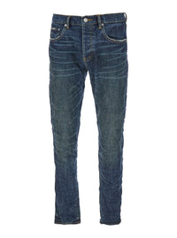 Blue Jeans With Low Rise And Stonewashed Effect In Denim Man