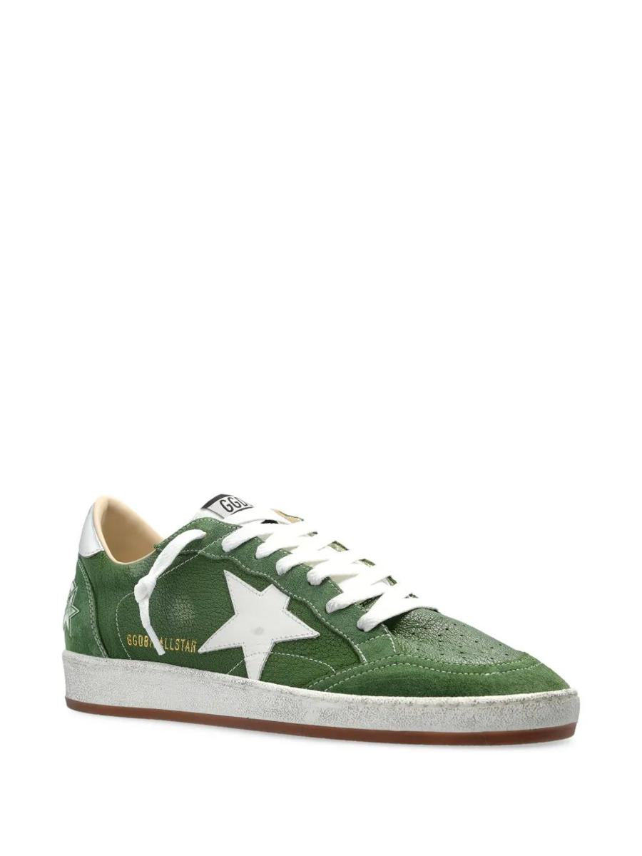 Golden Goose Ballstar Nappa Upper Toe And Spur Nylon Tongue Leather Star Laminated Heel