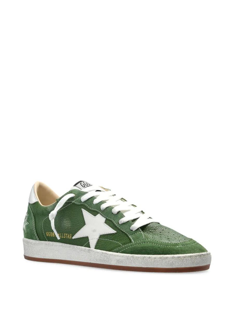 Golden Goose Ballstar Nappa Upper Toe And Spur Nylon Tongue Leather Star Laminated Heel