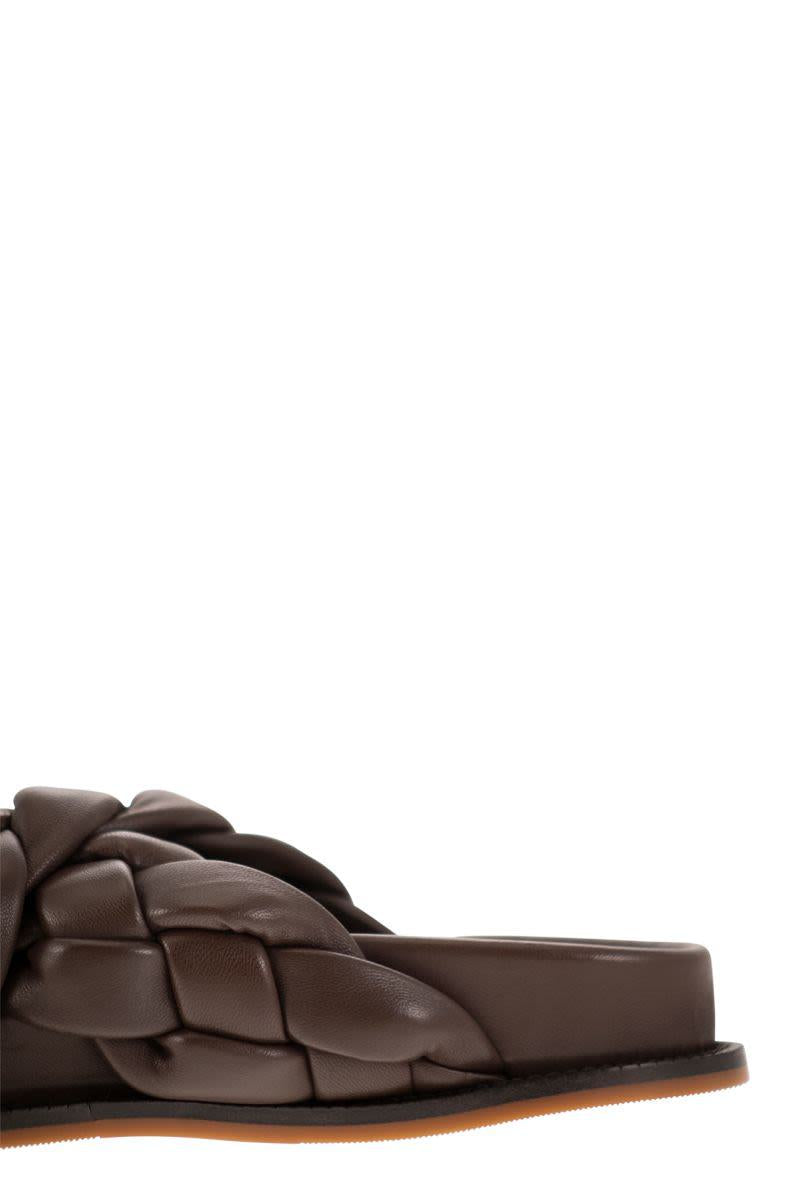 Fabiana Filippi Braided Leather Fussbett Sandal