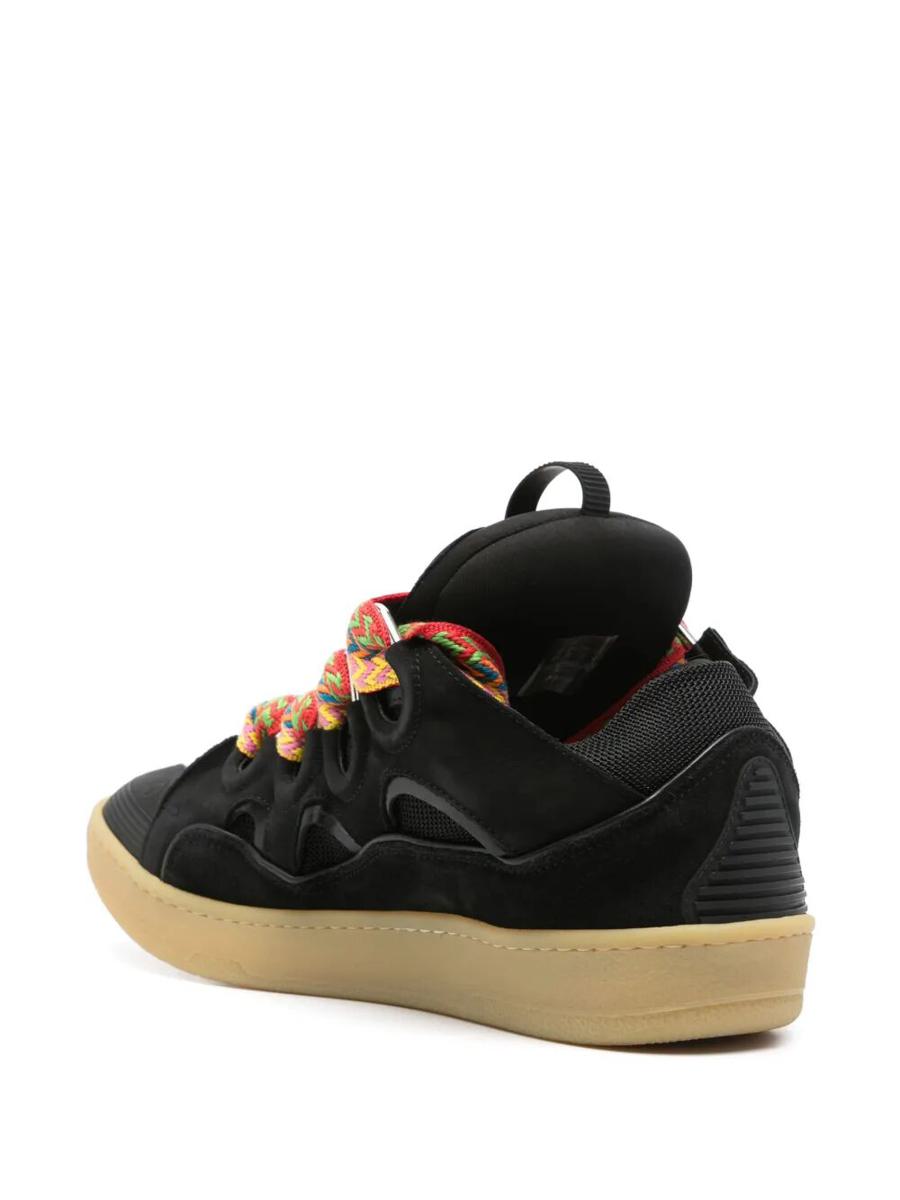 Lanvin Leather Curb Sneakers Shoes
