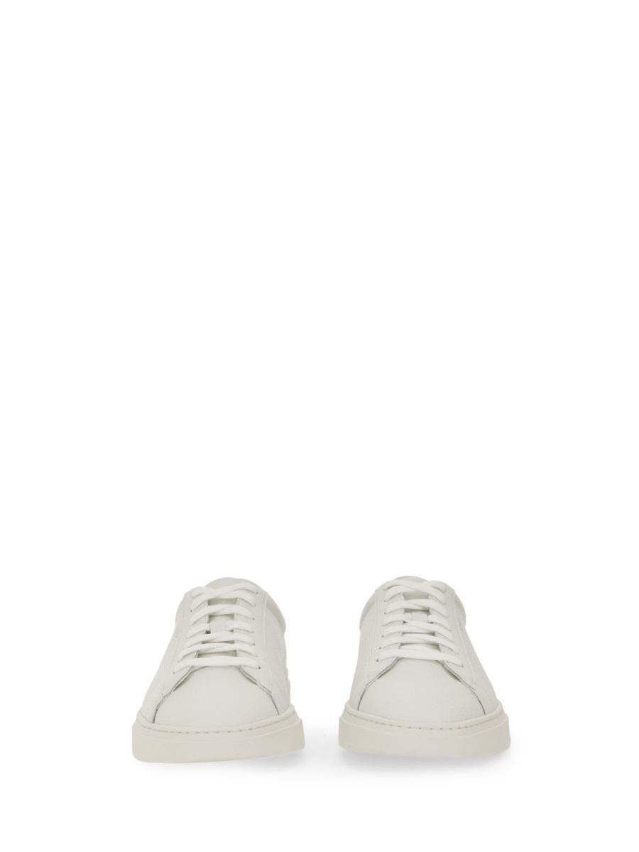 Boss Grained Leather Sneaker