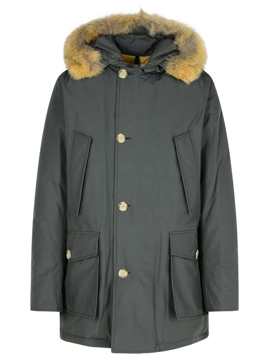 Woolrich 'Artic' Grey Cotton Blend Parka