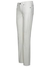 P.A.R.O.S.H. 'Chimera' White Cotton Blend Jeans