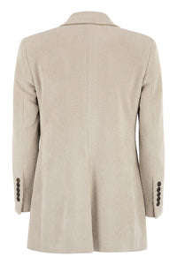 Saulina Antonia - Single-Breasted Velvet Jacket