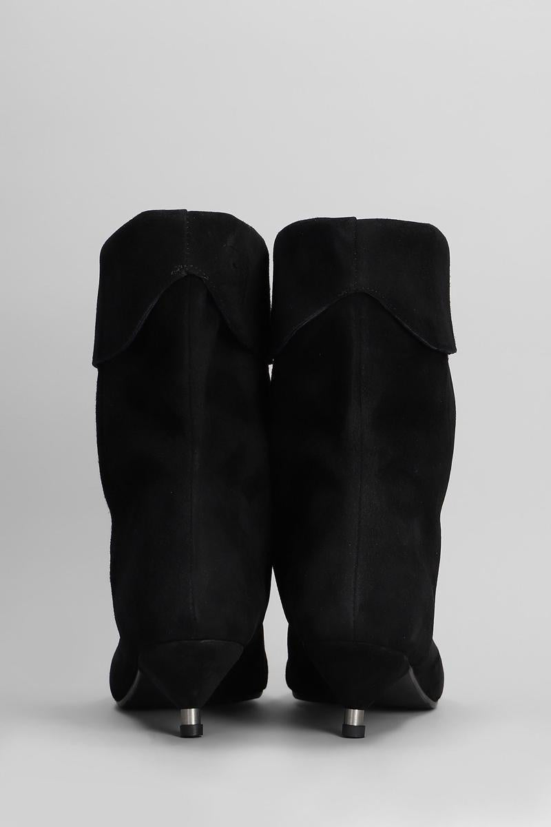 Gisel Moire Miriam Low Heels Ankle Boots