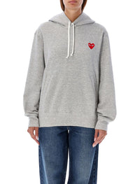 Comme Des Garçons Play Red Heart Patch Hoodie